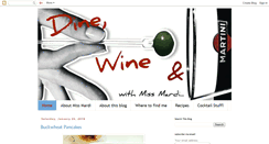 Desktop Screenshot of dinewineandmartinis.blogspot.com