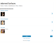 Tablet Screenshot of adornedsurfaces.blogspot.com