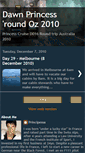 Mobile Screenshot of dawnprincessaustraliatour2010.blogspot.com