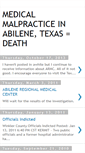 Mobile Screenshot of medicalmalpracticedeath.blogspot.com