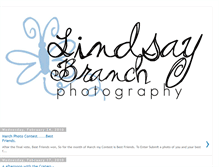 Tablet Screenshot of lindsaybranchphotography.blogspot.com