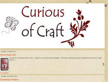 Tablet Screenshot of curiousofcraft.blogspot.com