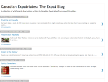 Tablet Screenshot of canadianexpatriatesblog.blogspot.com