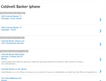 Tablet Screenshot of coldwellbankeriphone.blogspot.com