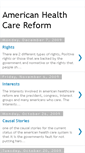 Mobile Screenshot of americanhealthcarereform.blogspot.com