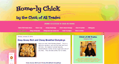 Desktop Screenshot of homelychick.blogspot.com