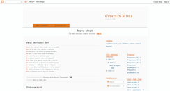 Desktop Screenshot of citati-misli.blogspot.com