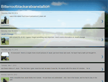 Tablet Screenshot of bitterrootblackarabianstallion.blogspot.com