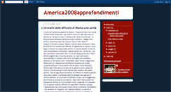 Desktop Screenshot of america2008approfondimenti.blogspot.com