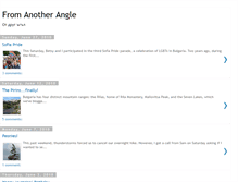 Tablet Screenshot of fromanotherangle-bb.blogspot.com