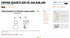 Desktop Screenshot of define-isaretleri-anlamlari.blogspot.com