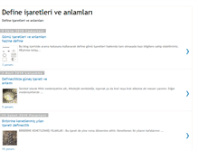 Tablet Screenshot of define-isaretleri-anlamlari.blogspot.com