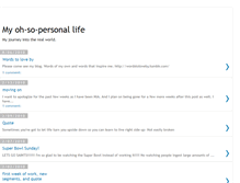 Tablet Screenshot of ohsopersonallife.blogspot.com
