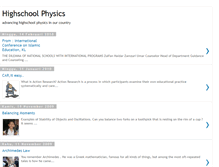 Tablet Screenshot of highschoolphysics.blogspot.com