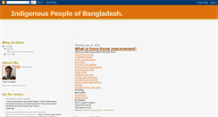 Desktop Screenshot of bangladesh-indigenous.blogspot.com