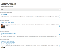 Tablet Screenshot of guitargrenade.blogspot.com