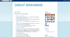 Desktop Screenshot of greatbrahmins.blogspot.com