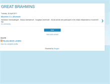 Tablet Screenshot of greatbrahmins.blogspot.com
