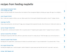 Tablet Screenshot of feedingmaybellerecipes.blogspot.com