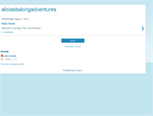 Tablet Screenshot of aliciasbakingadventures.blogspot.com