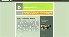 Desktop Screenshot of letrasdeforma.blogspot.com