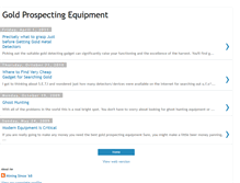 Tablet Screenshot of goldprospectingequipment.blogspot.com