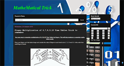 Desktop Screenshot of mathematicaltrick.blogspot.com
