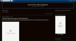 Desktop Screenshot of nativesmovement.blogspot.com