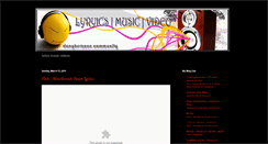 Desktop Screenshot of musicneverquit.blogspot.com