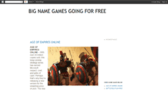 Desktop Screenshot of bignamefreegames.blogspot.com