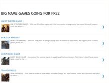 Tablet Screenshot of bignamefreegames.blogspot.com