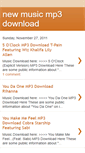 Mobile Screenshot of newmusic-mp3download.blogspot.com