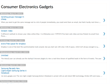 Tablet Screenshot of consumerelectronicsgadget.blogspot.com