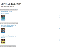 Tablet Screenshot of lowellmediacenter.blogspot.com