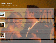 Tablet Screenshot of juliaamante.blogspot.com