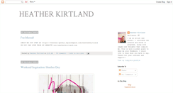 Desktop Screenshot of heatherkirtland.blogspot.com