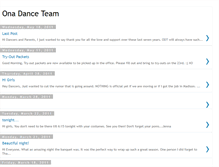 Tablet Screenshot of onadance.blogspot.com