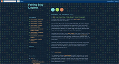 Desktop Screenshot of feelingsexylingere.blogspot.com