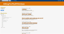 Desktop Screenshot of ablogformysfsuclass.blogspot.com