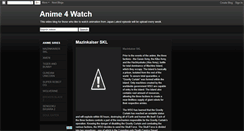 Desktop Screenshot of anime4watch.blogspot.com