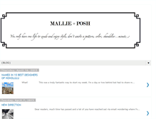 Tablet Screenshot of mallieplusposh.blogspot.com