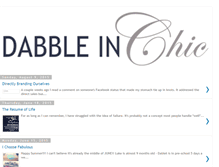 Tablet Screenshot of dabbleinchic.blogspot.com