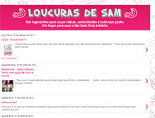 Tablet Screenshot of loucurasdesam.blogspot.com