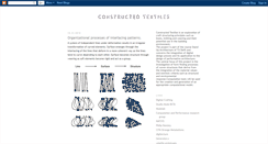 Desktop Screenshot of constructedtextiles.blogspot.com