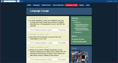 Desktop Screenshot of mylanguagelounge.blogspot.com