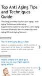Mobile Screenshot of antiagingtipsguide.blogspot.com