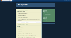 Desktop Screenshot of mouthy-mandy.blogspot.com