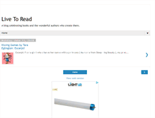 Tablet Screenshot of livetoread-krystal.blogspot.com