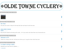 Tablet Screenshot of oldetownecyclery.blogspot.com