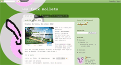 Desktop Screenshot of lesfeuxmollets.blogspot.com